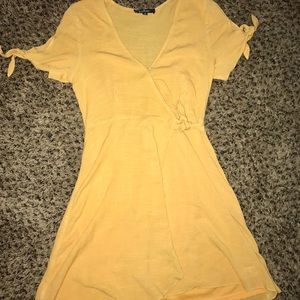 Lulu’s Yellow Wrap Dress
